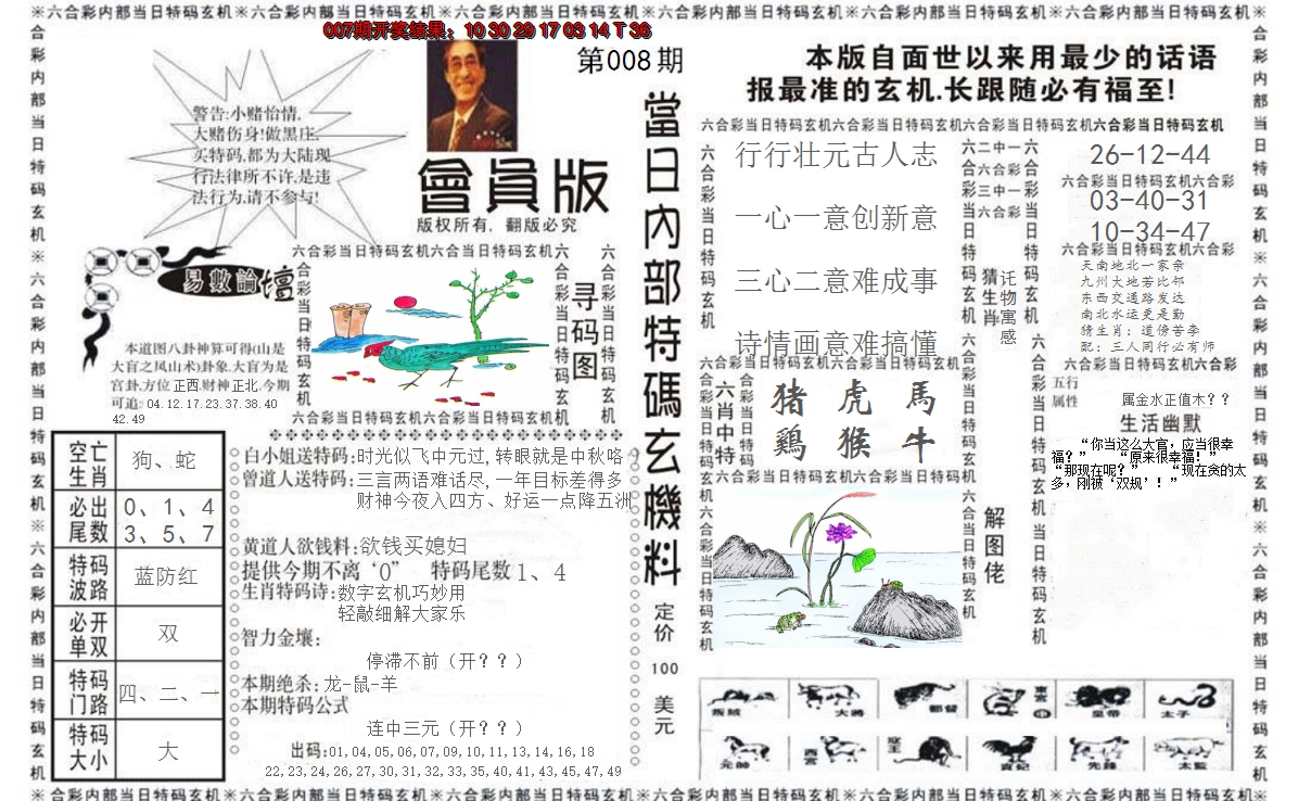 2025008期当日特码玄机报