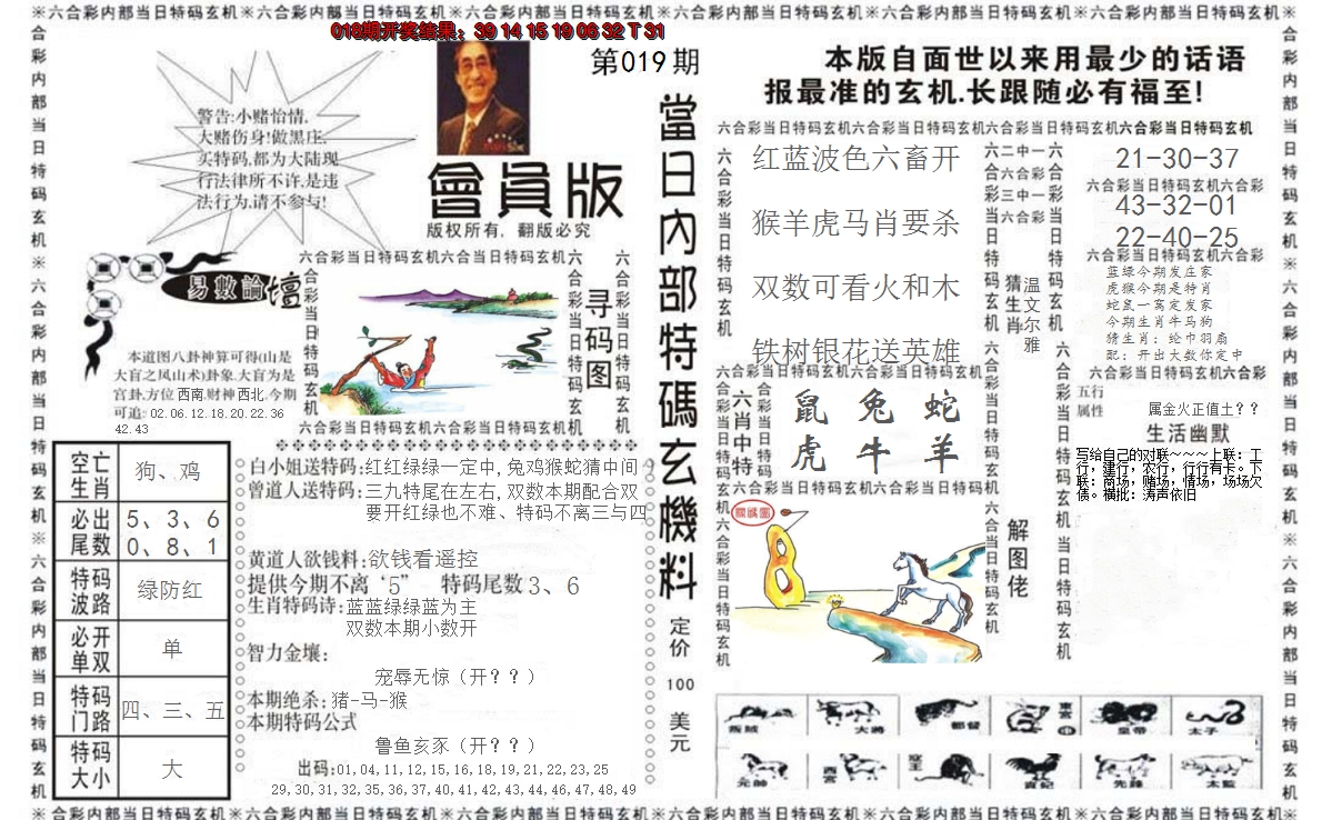 2025019期当日特码玄机报