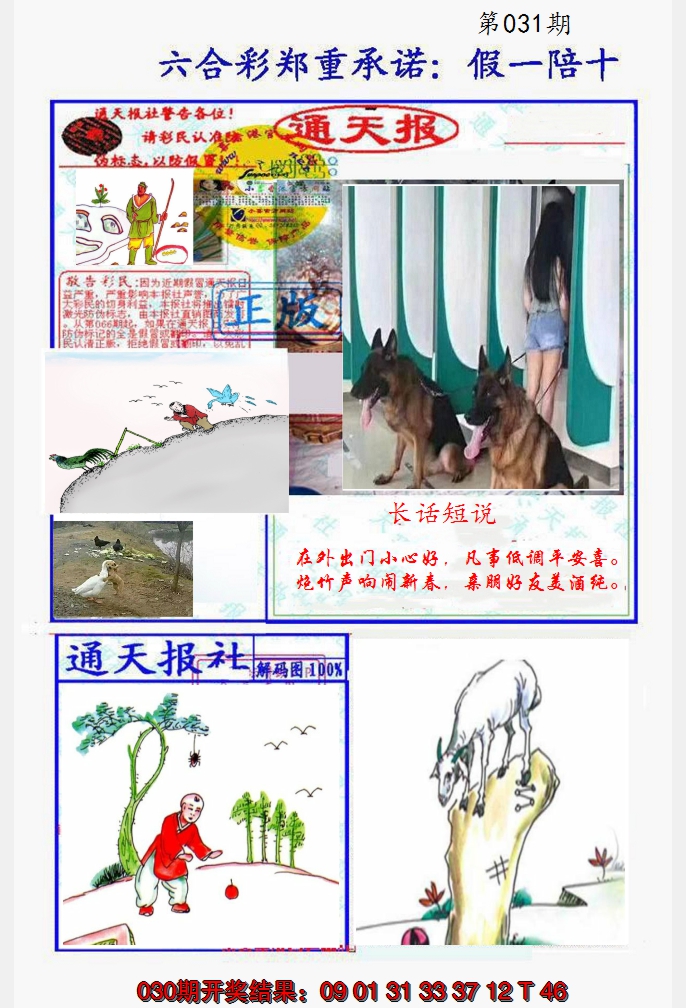 2025031期假一陪十通天报