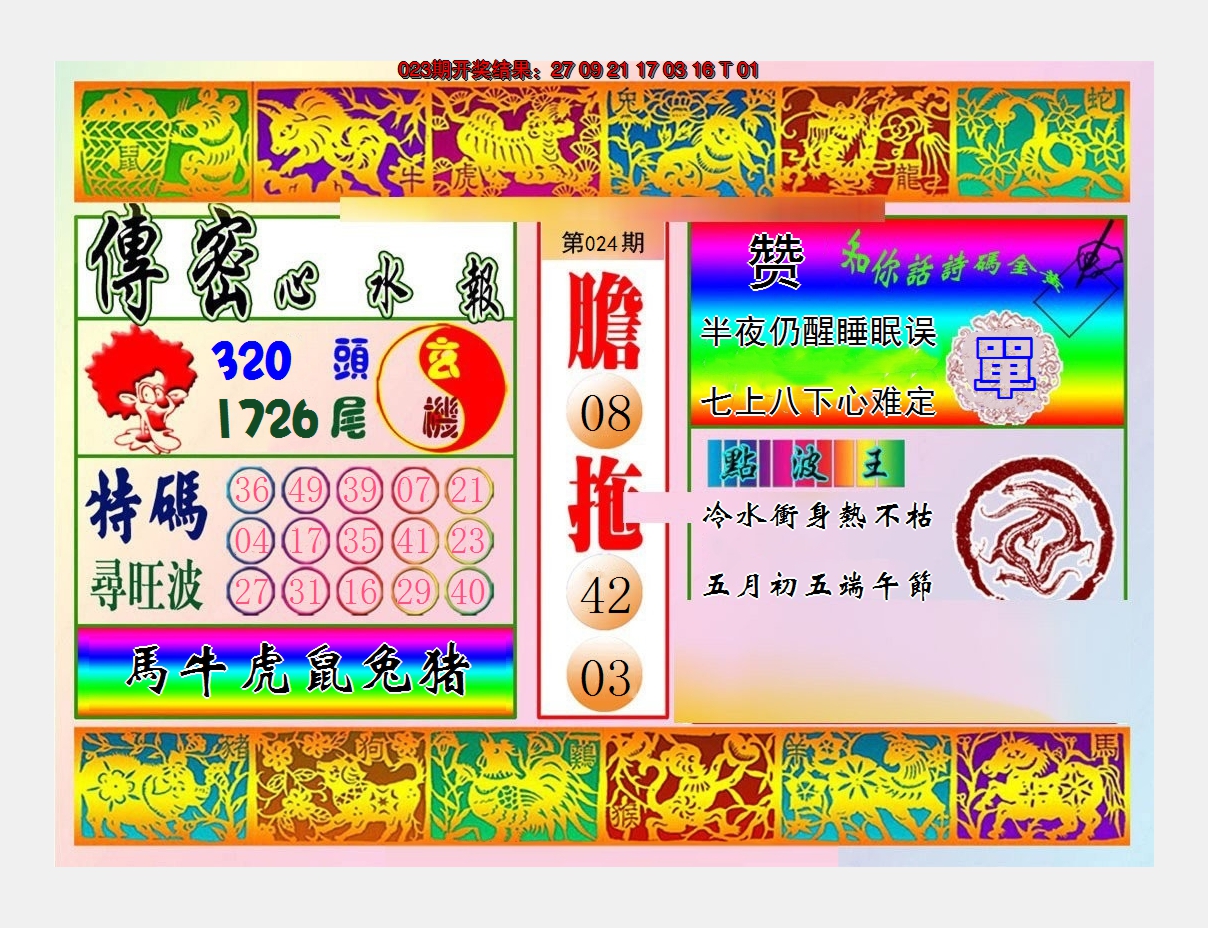 2025024期传密心水报