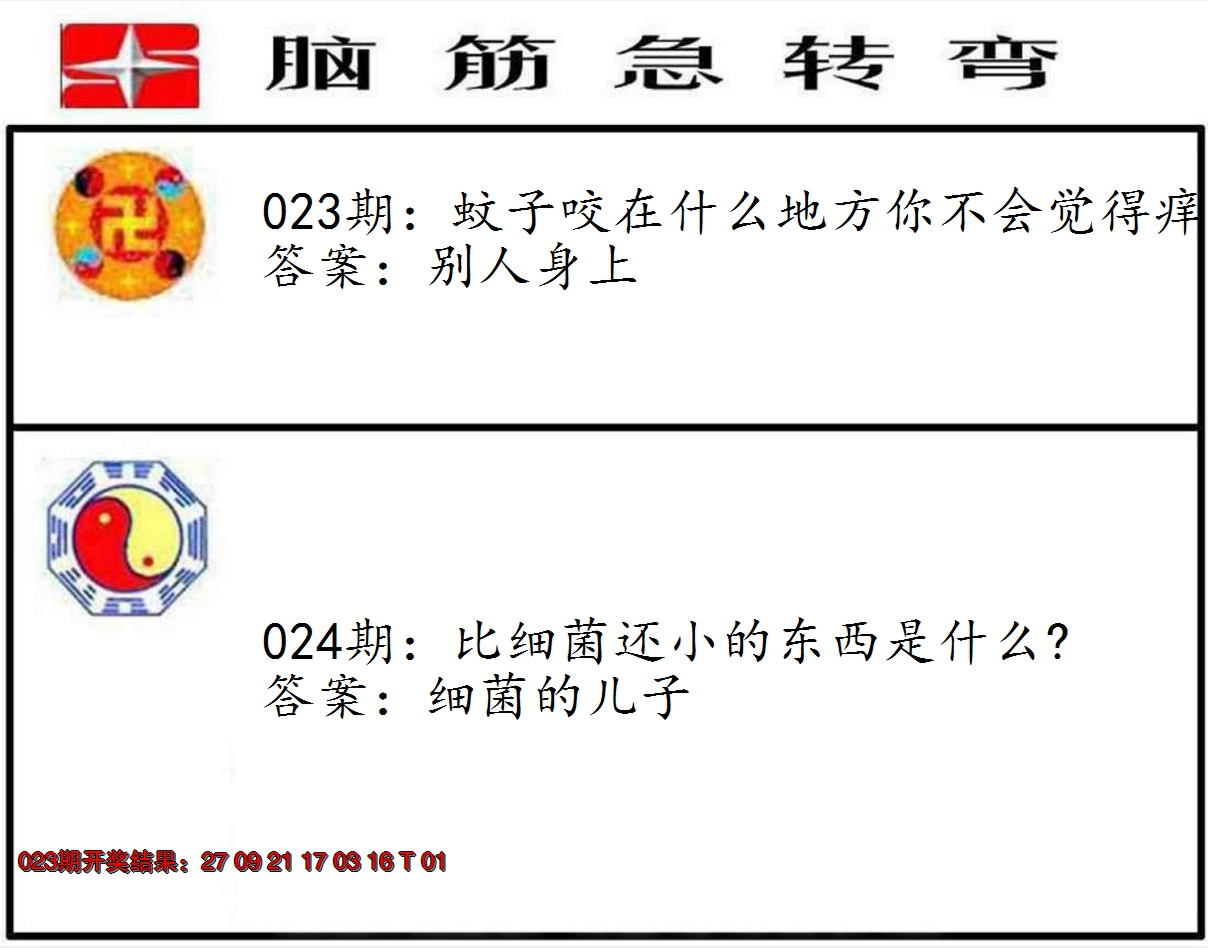 2025024期脑筋急转弯