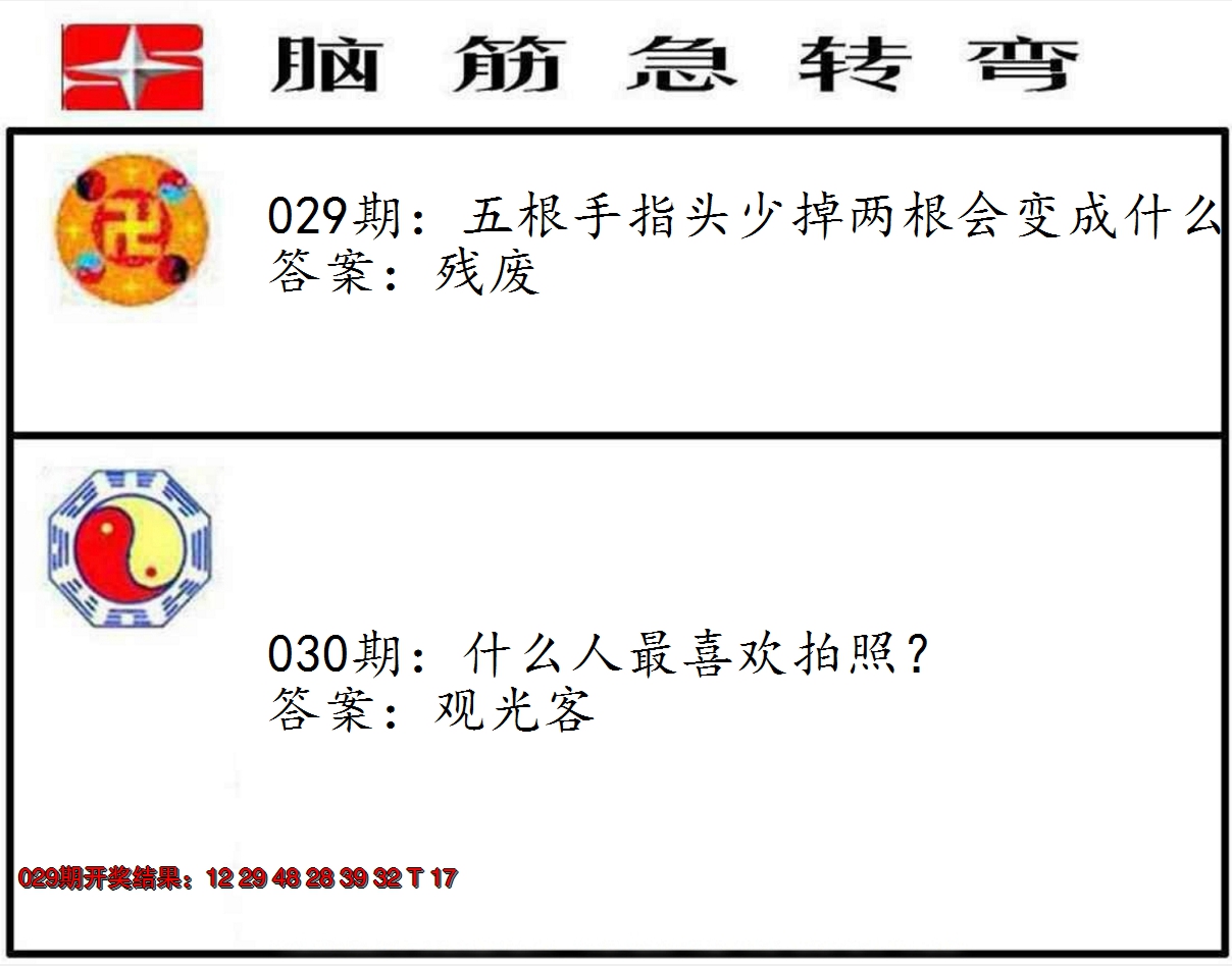 2025030期脑筋急转弯