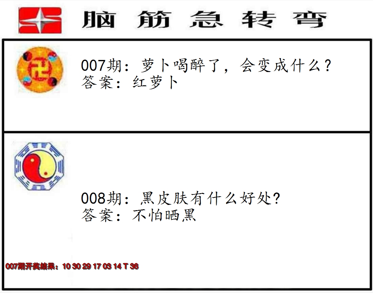 2025008期脑筋急转弯