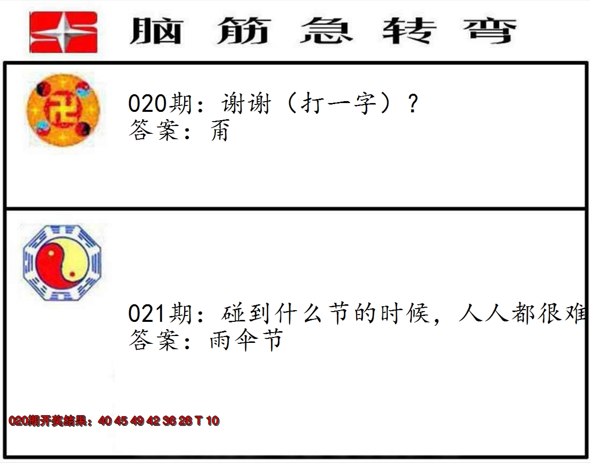 2025021期脑筋急转弯