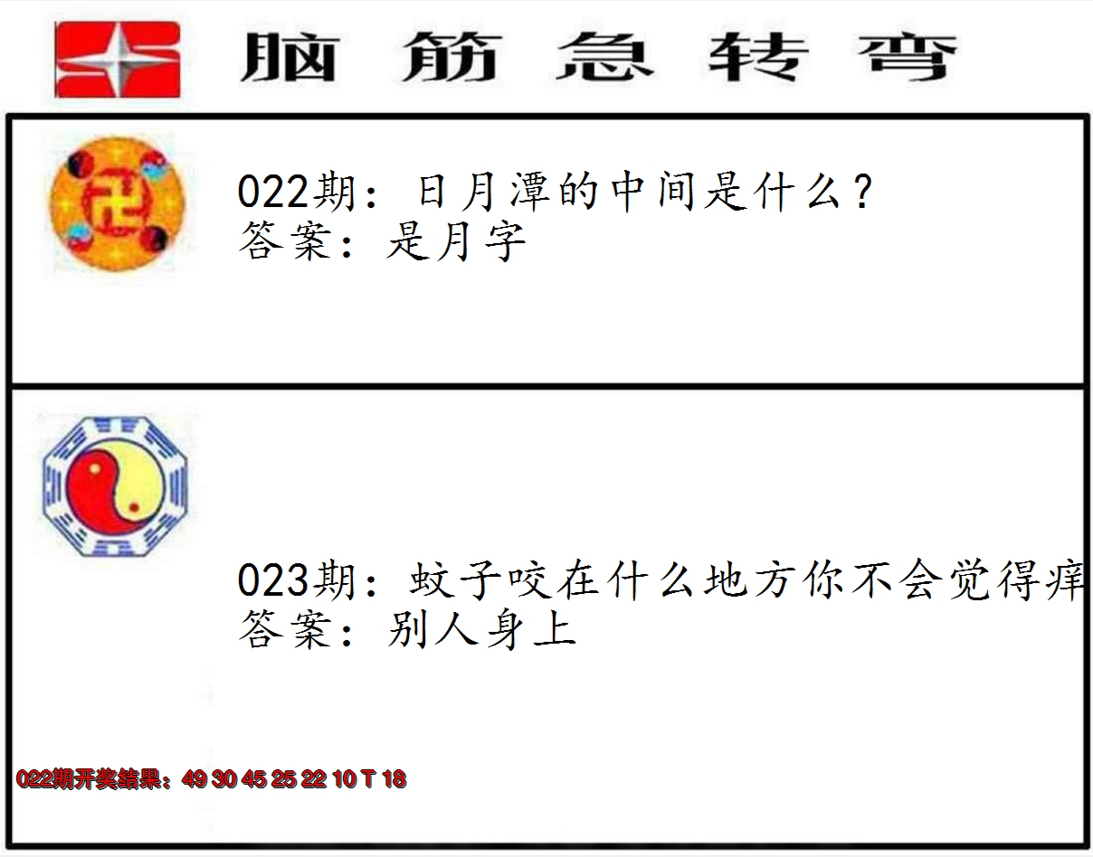 2025023期脑筋急转弯
