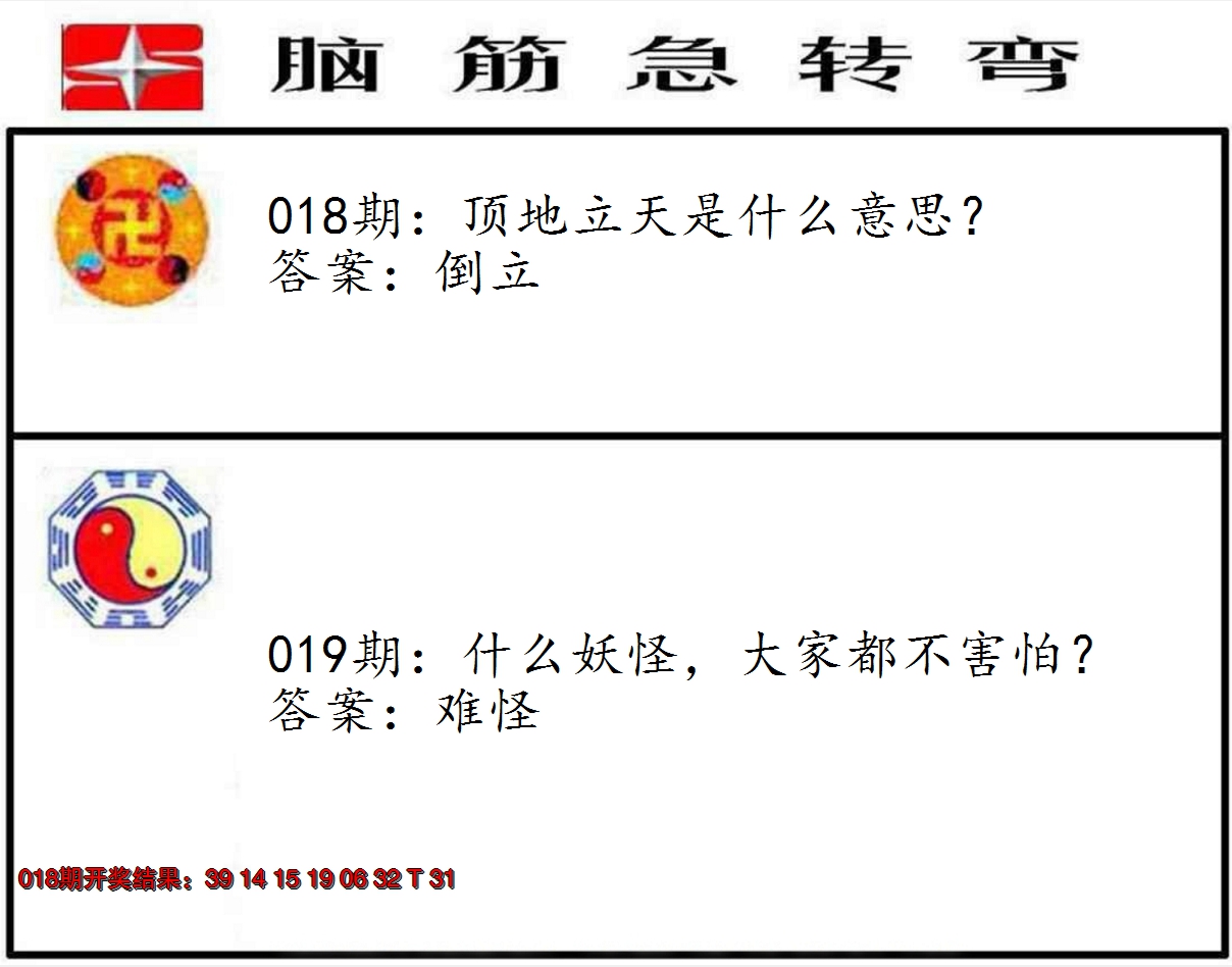2025019期脑筋急转弯