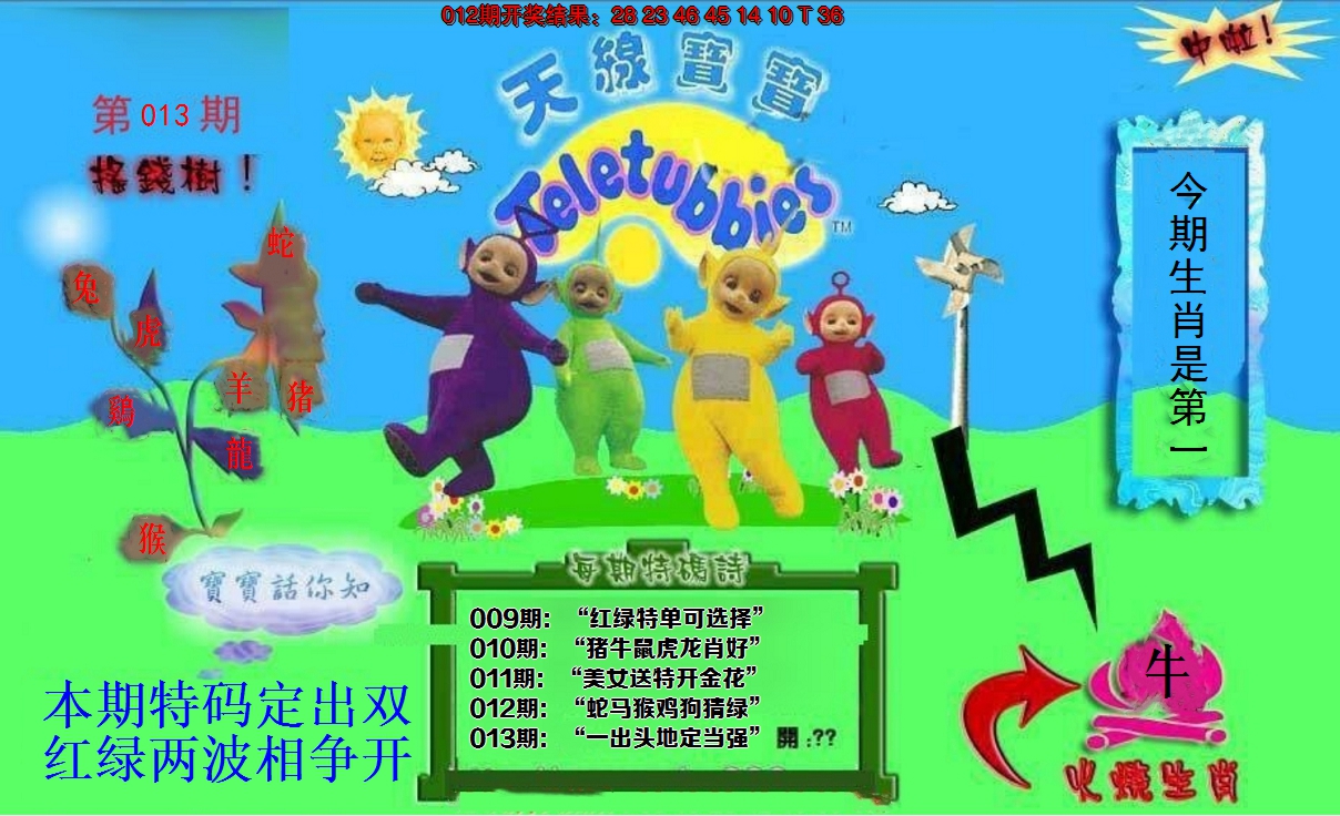 2025013期正版天线宝宝D