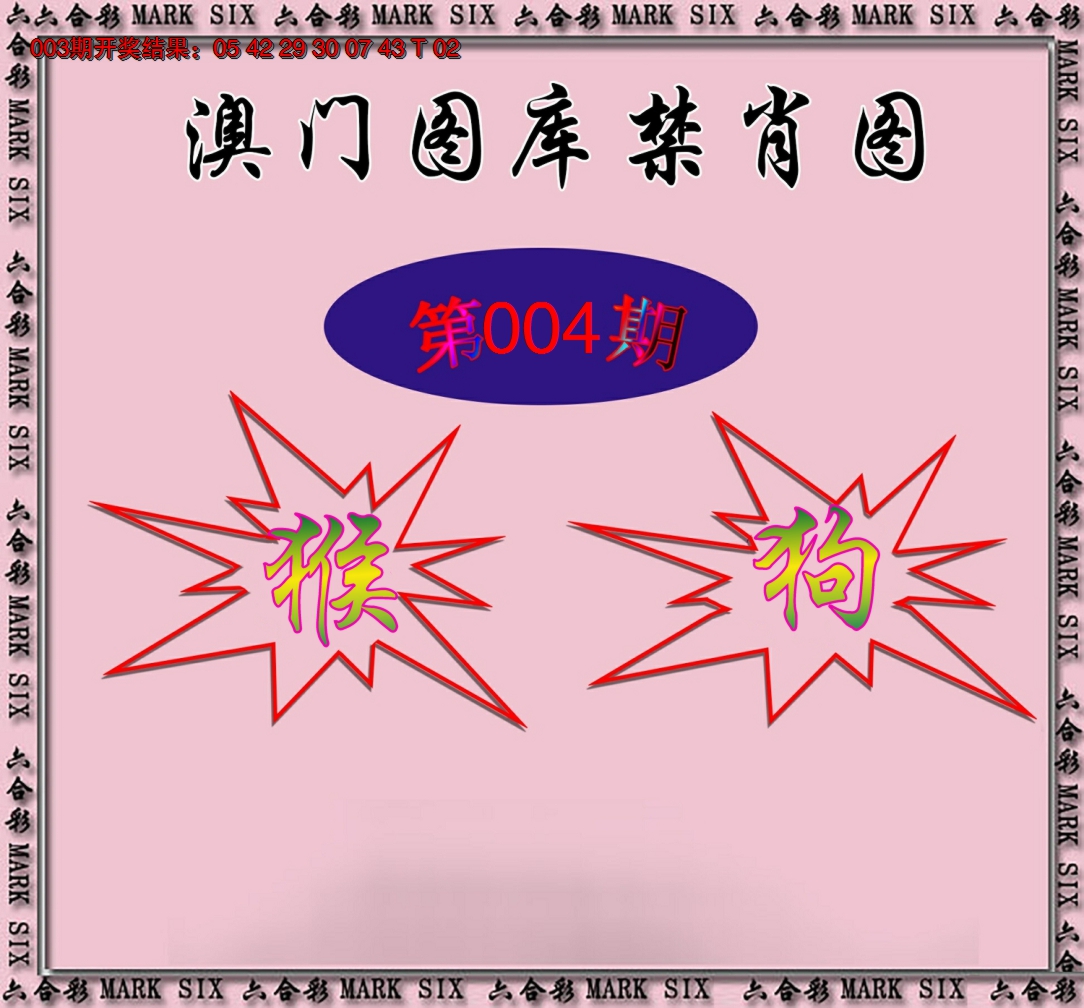 2025004期统一禁肖图