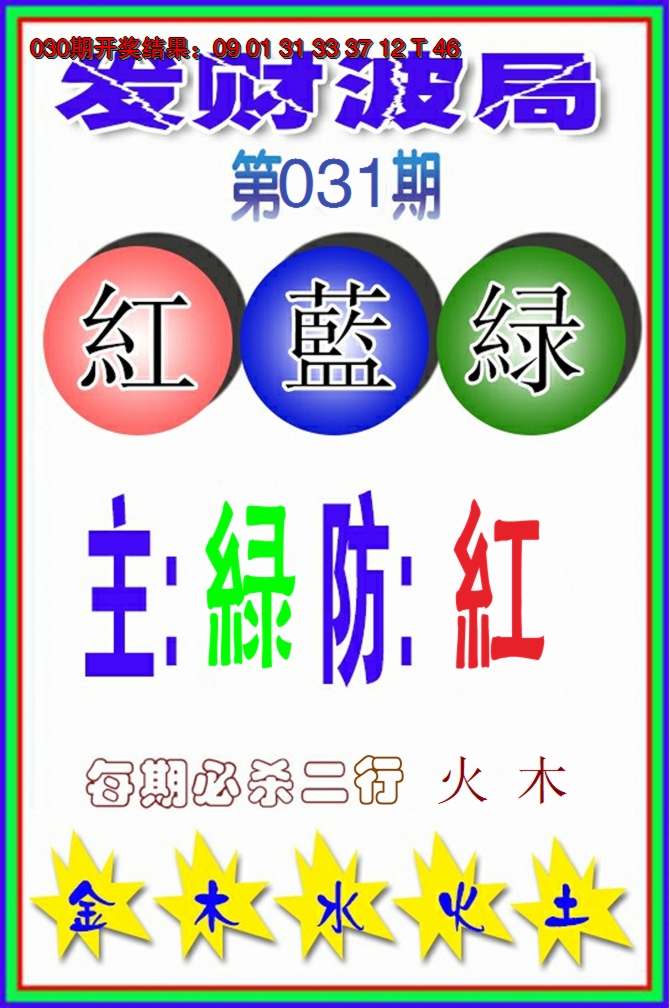 2025031期发财波局