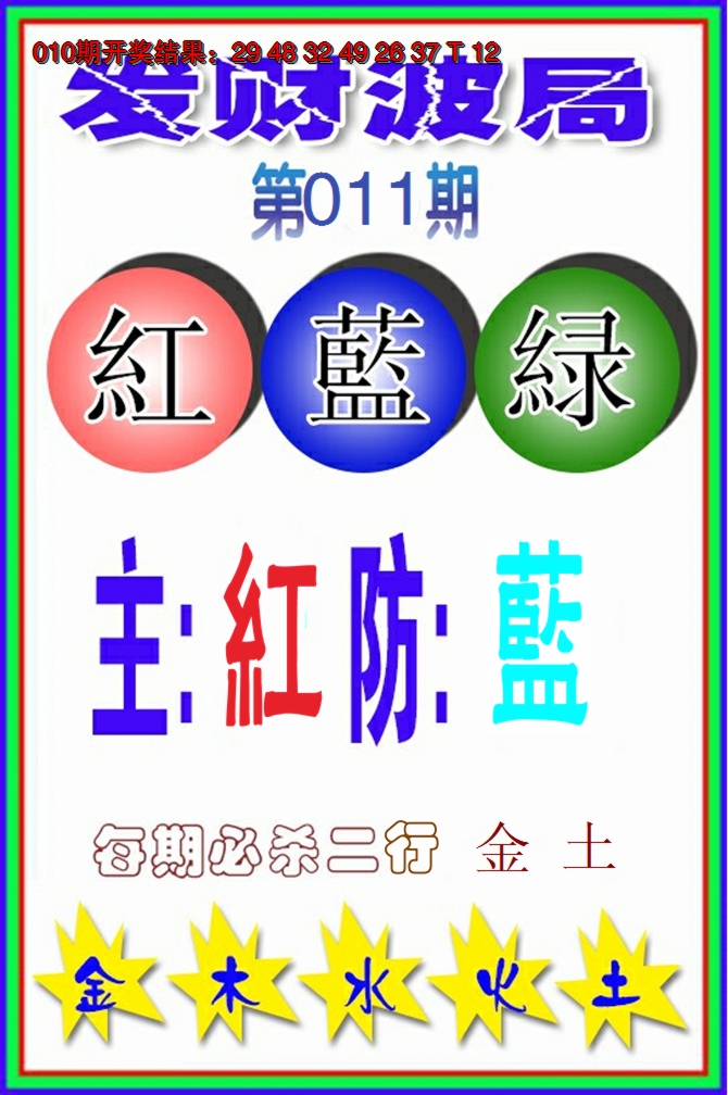 2025011期发财波局