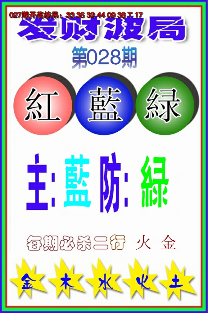 2025028期发财波局