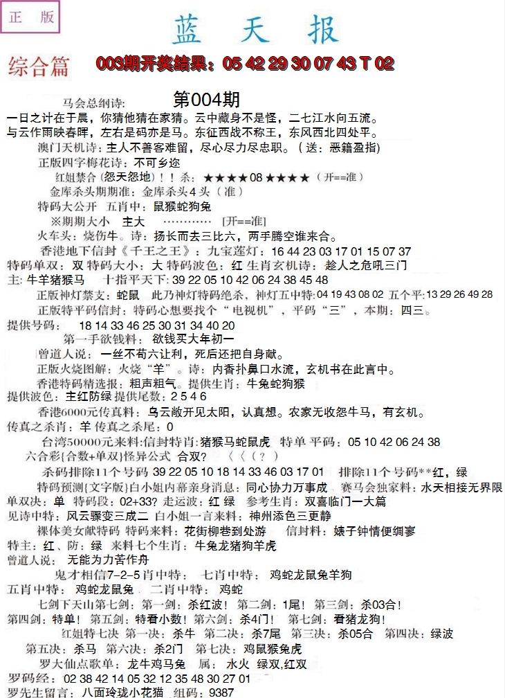 2025004期蓝天报A