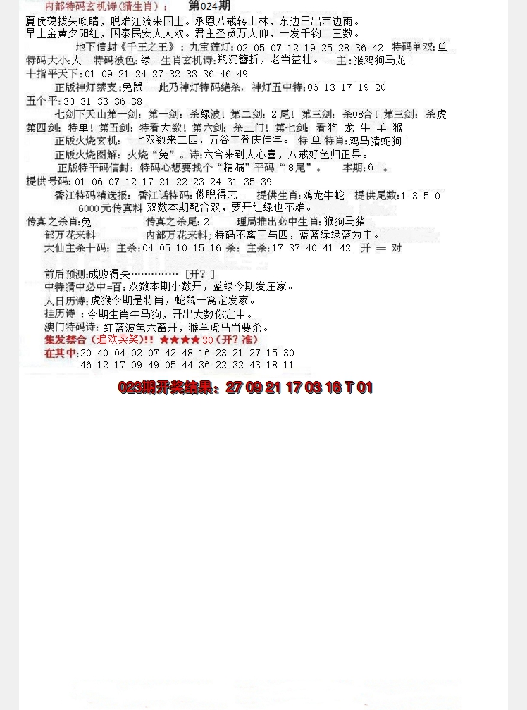 2025024期五星报B
