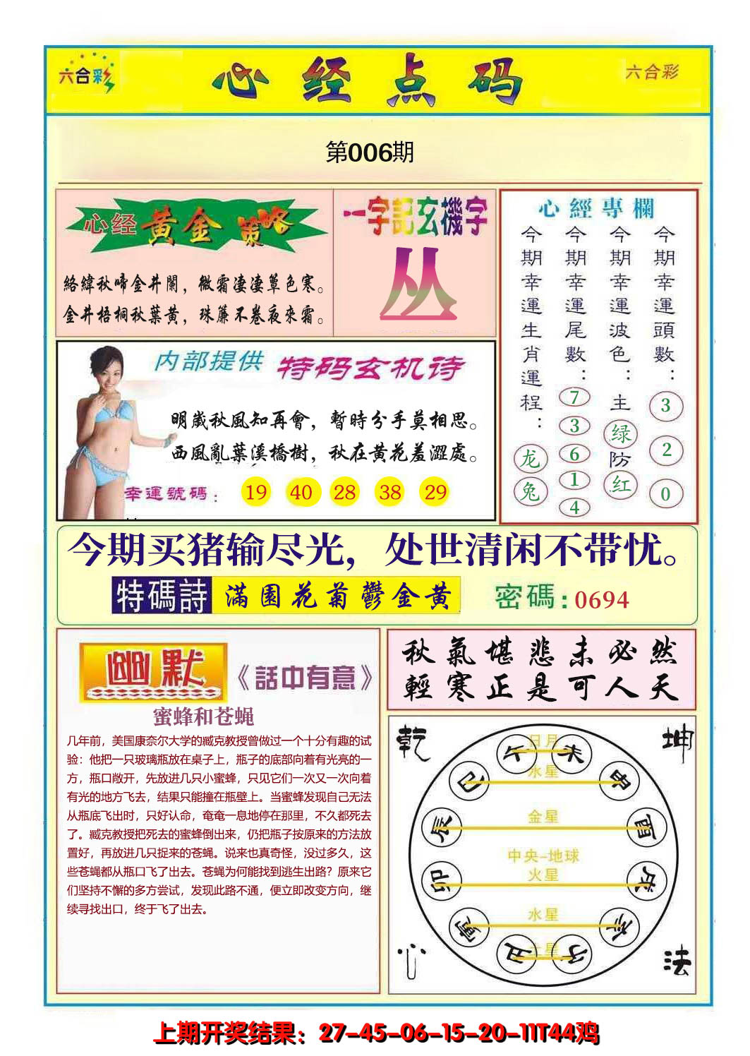 2025006期心经点码b
