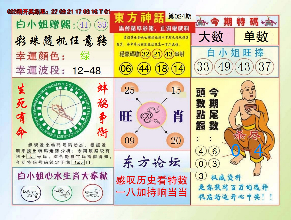 2025024期东方神话
