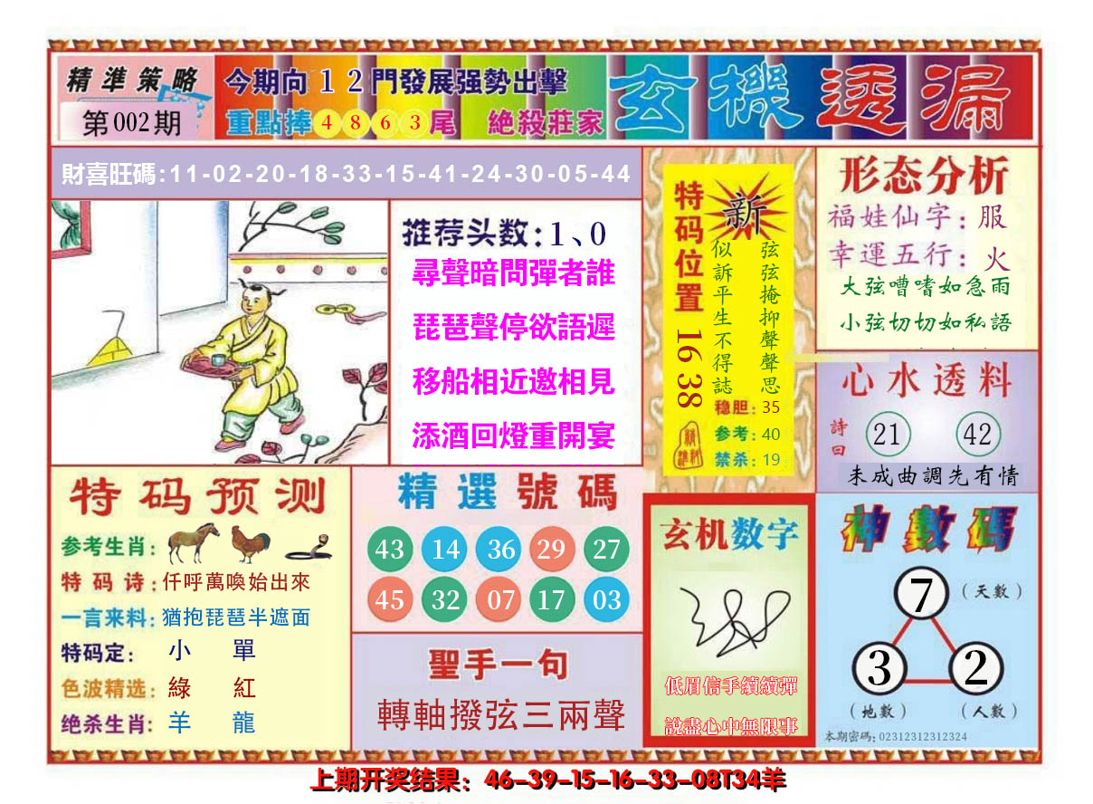 2025002期玄机透漏