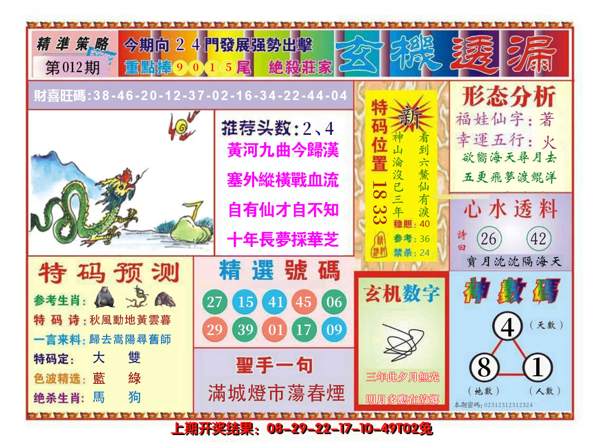 2025012期玄机透漏