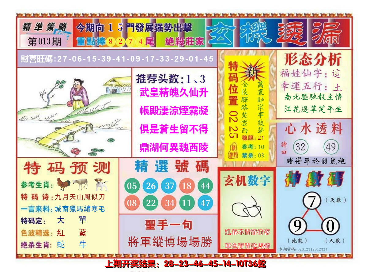 2025013期玄机透漏