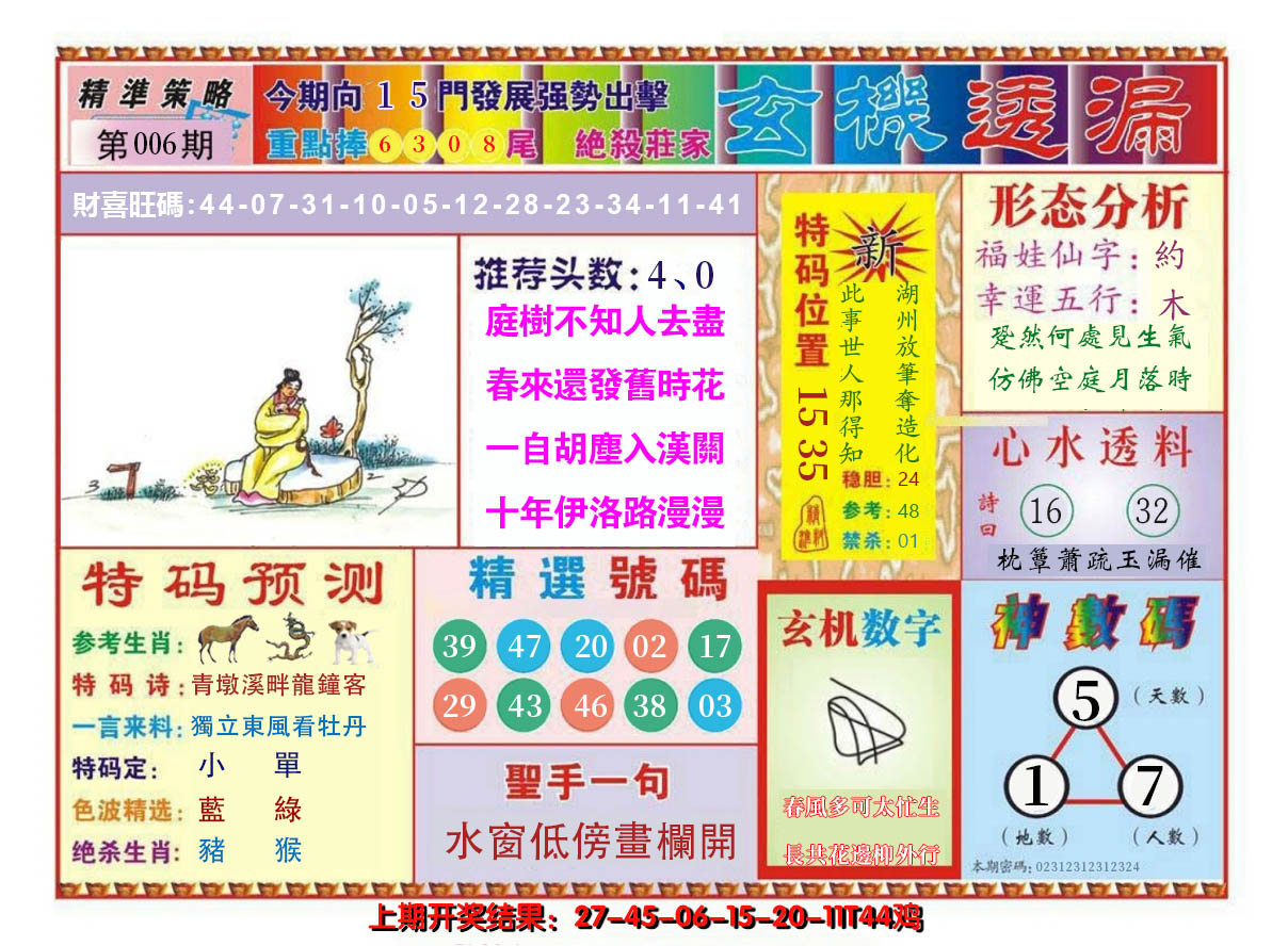 2025006期玄机透漏