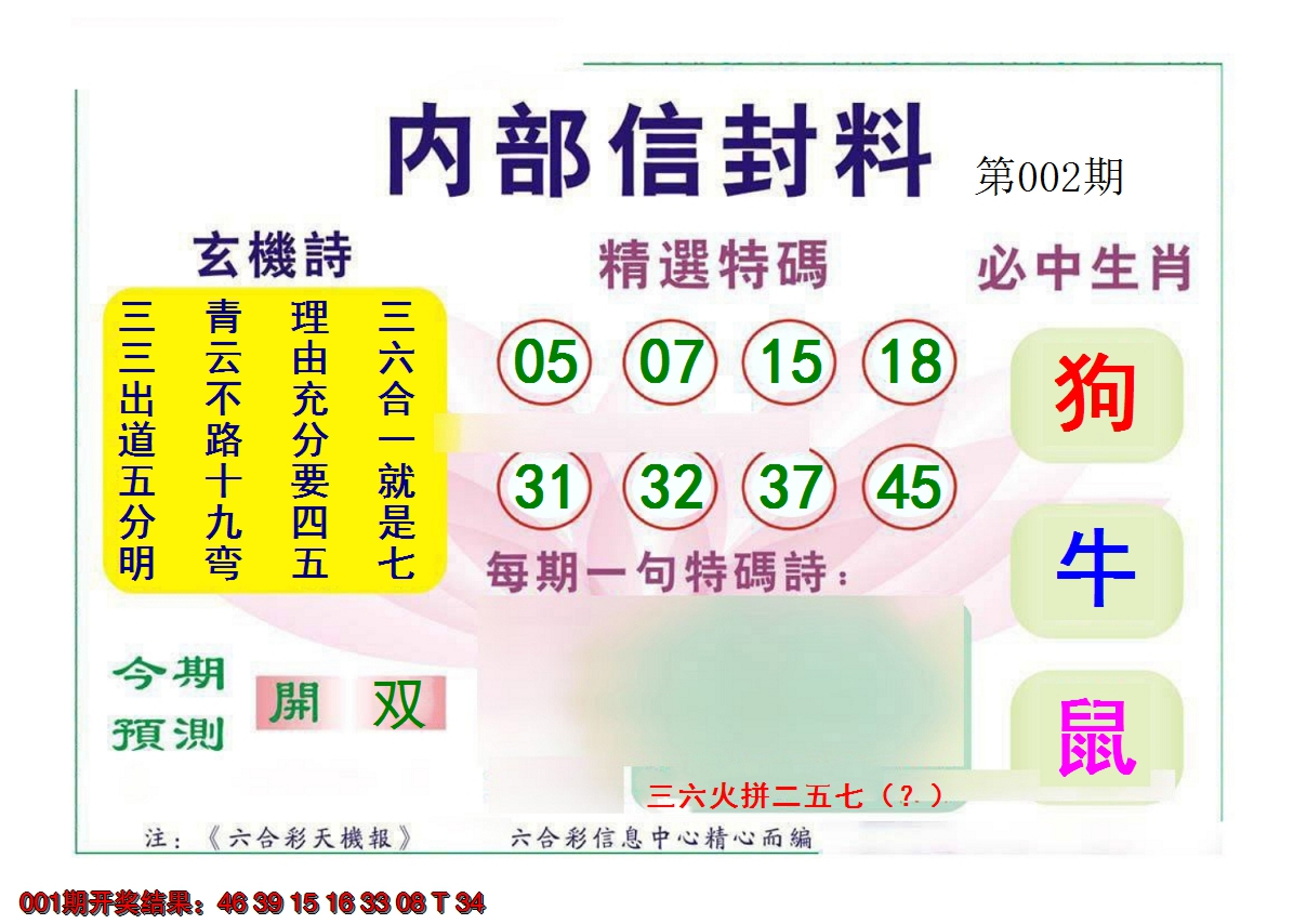 2025002期内部信封料