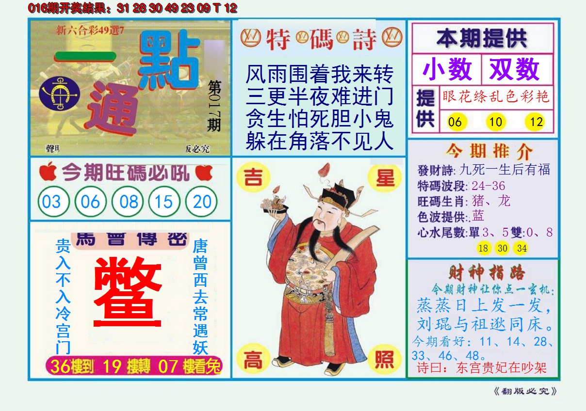 2025017期一点通