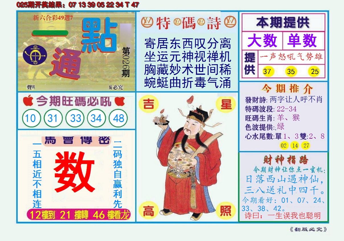 2025026期一点通