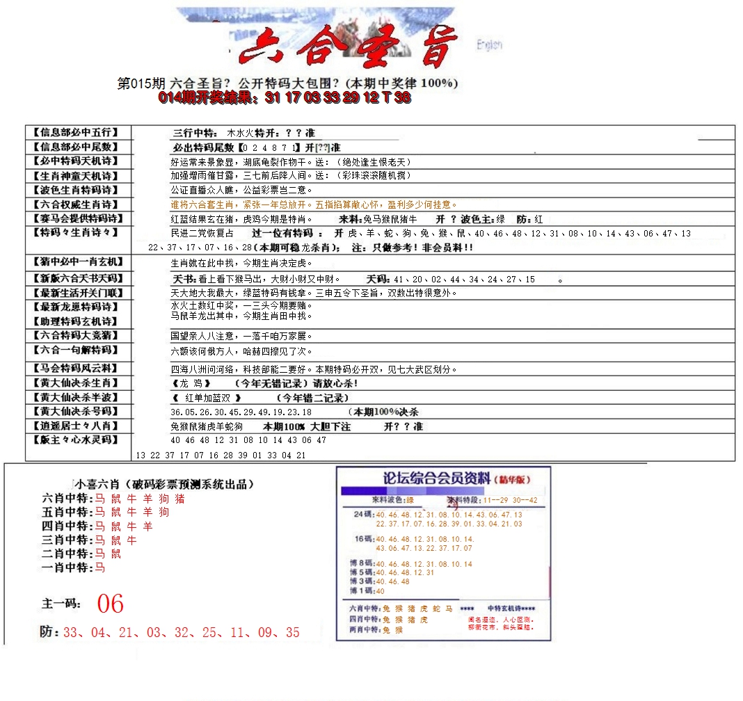2025015期六合圣旨