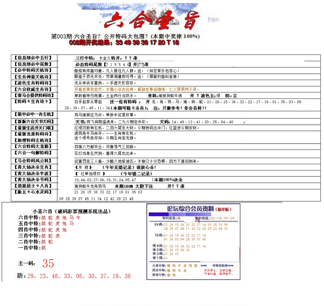 2025003期六合圣旨
