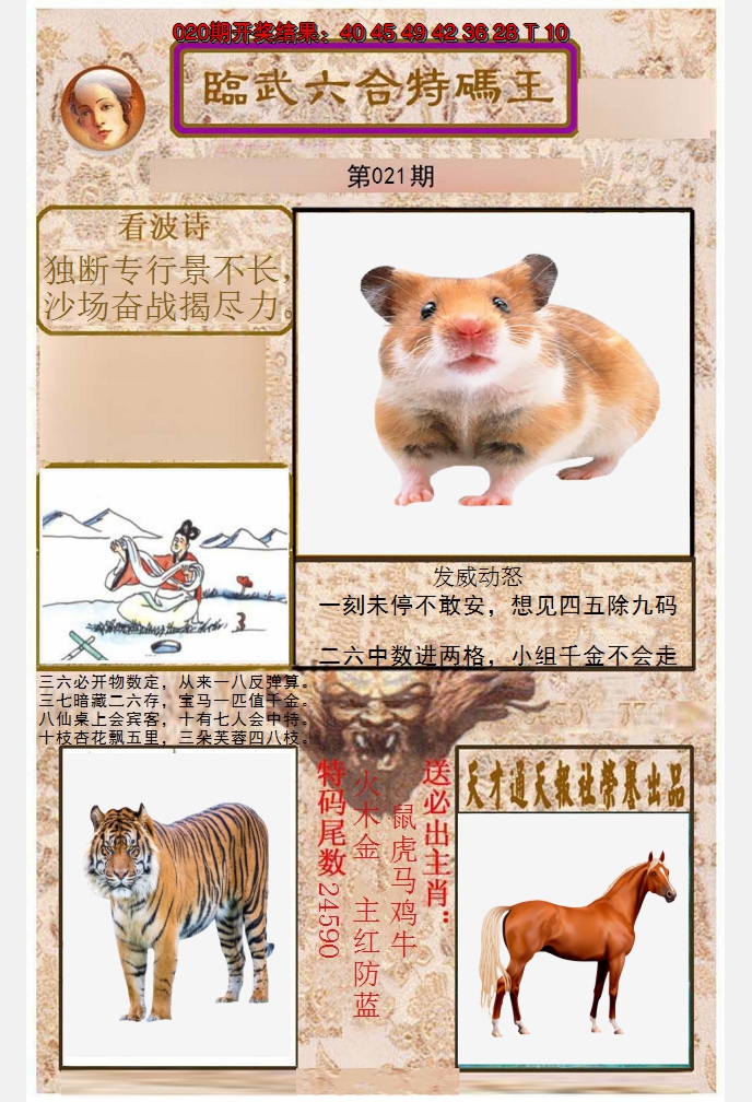 2025021期临武六合特码王
