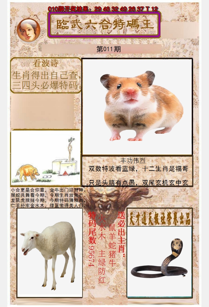 2025011期临武六合特码王