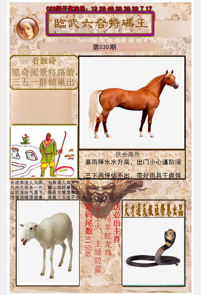 2025030期临武六合特码王