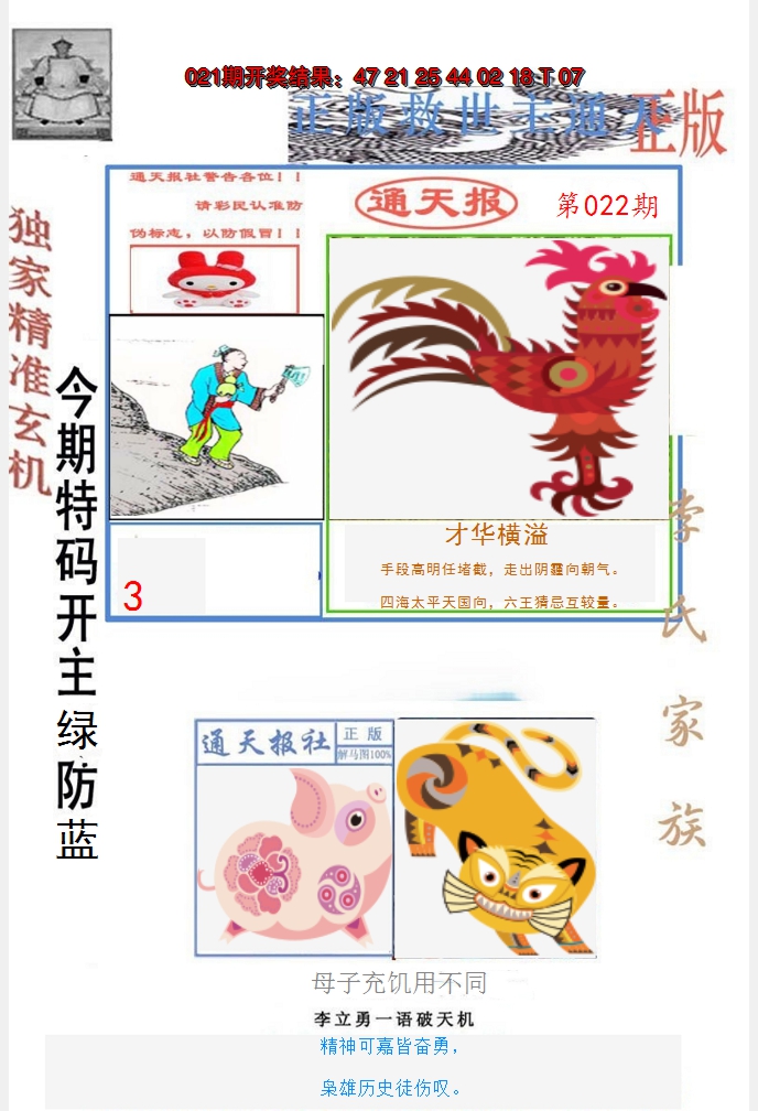 2025022期李力勇通天报