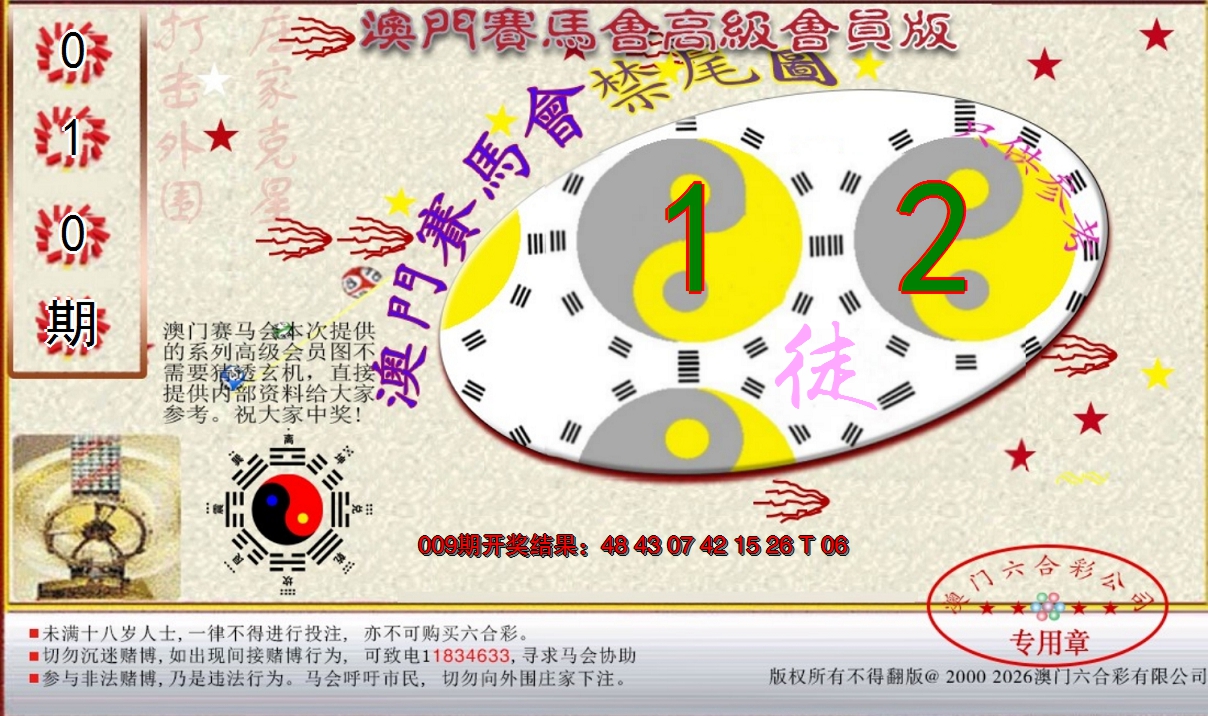 2025010期赛马会高级禁尾图