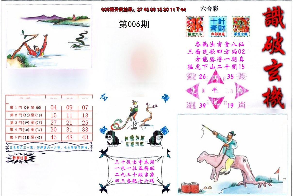 2025006期识破玄机