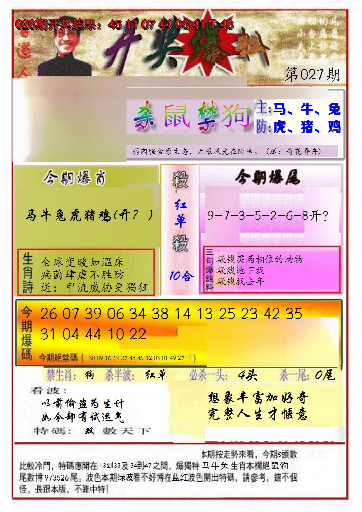 2025027期开奖爆料(新图推荐)