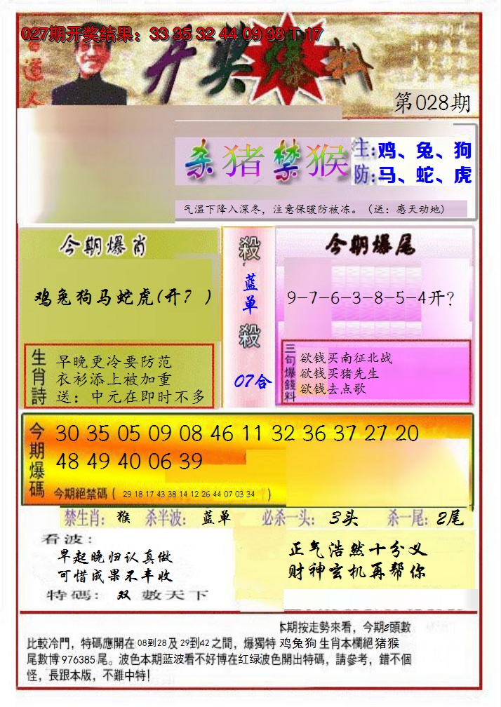 2025028期开奖爆料(新图推荐)