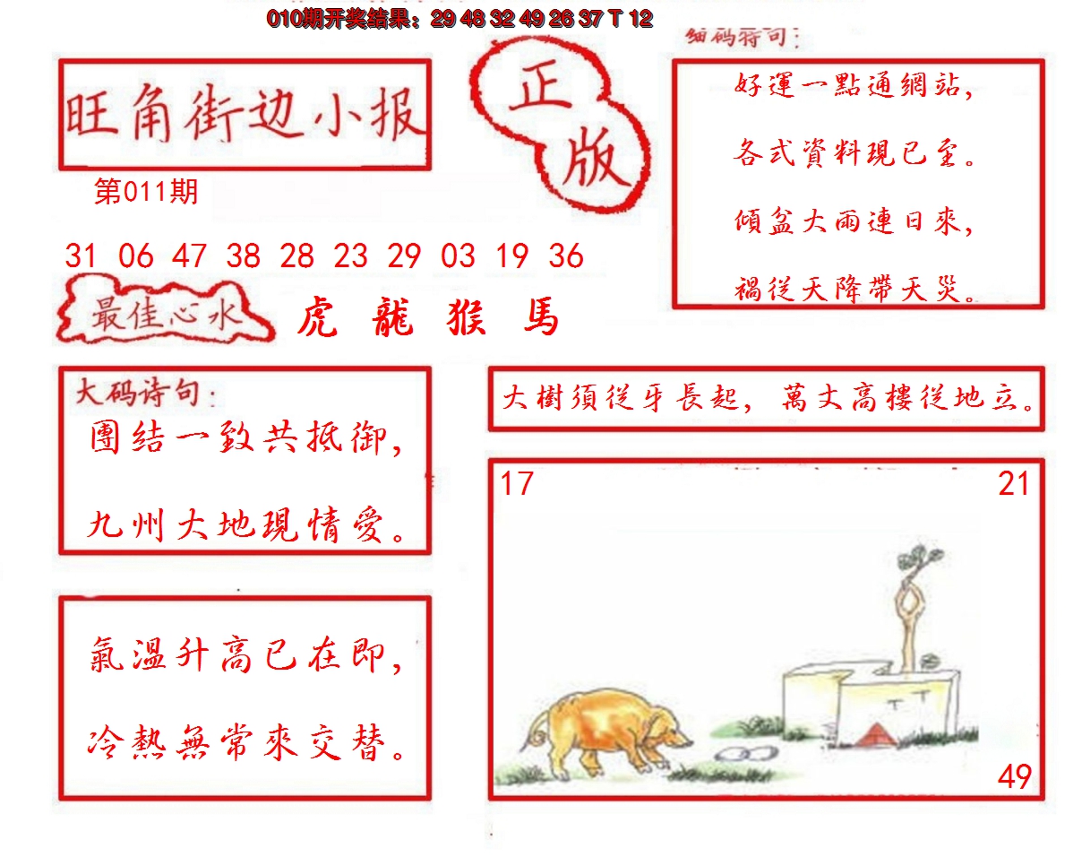 2025011期旺角街边小报