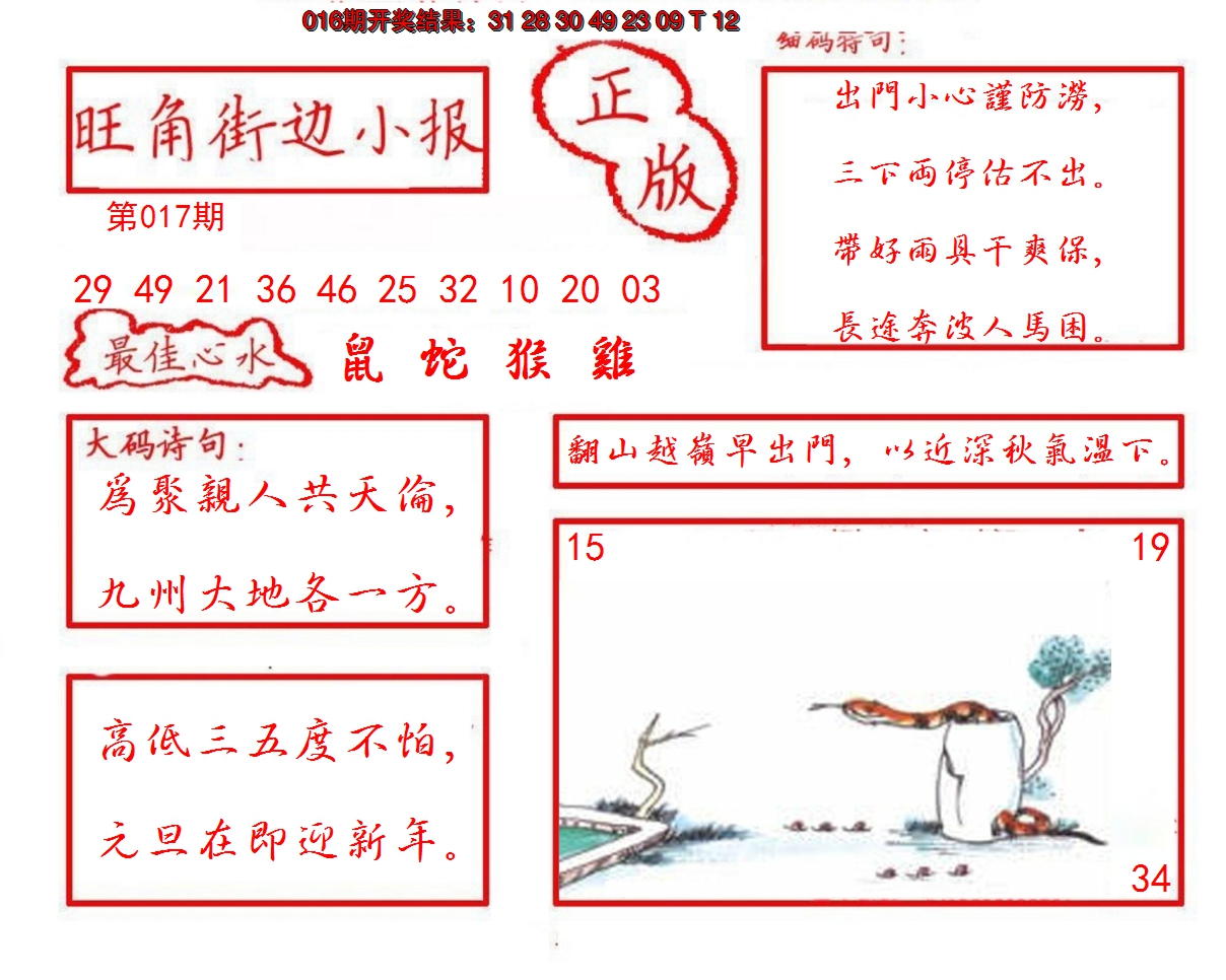 2025017期旺角街边小报
