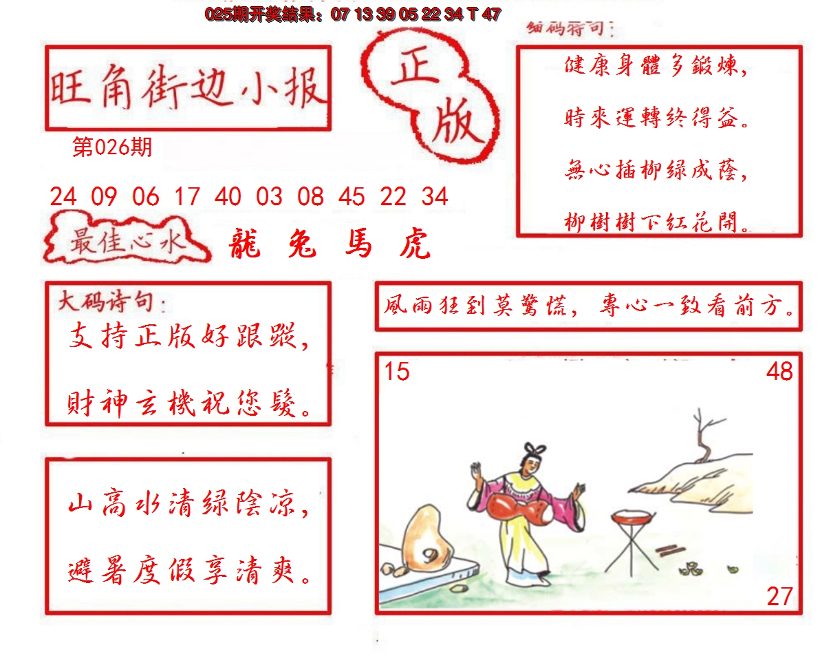 2025026期旺角街边小报