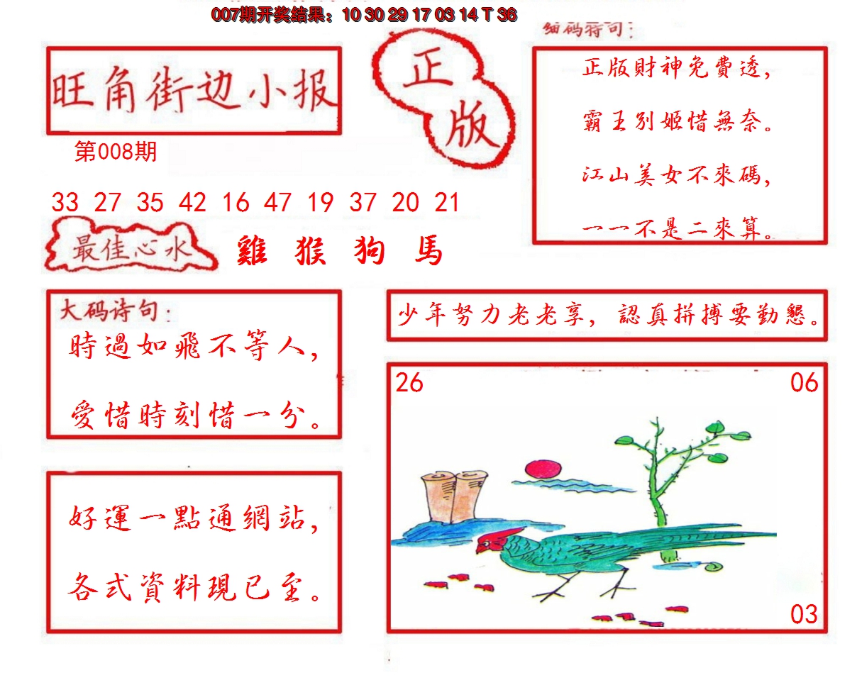 2025008期旺角街边小报