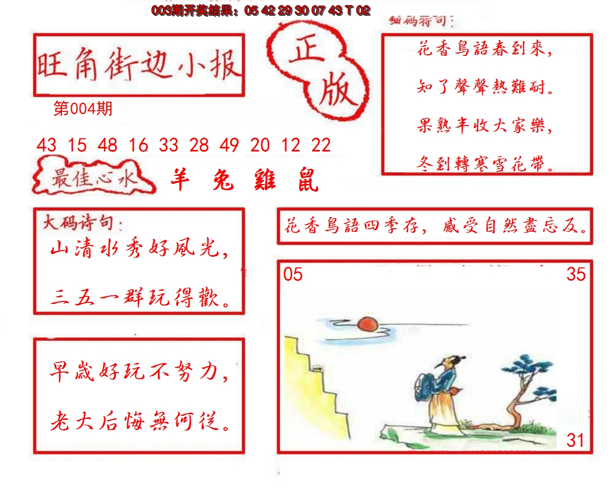 2025004期旺角街边小报