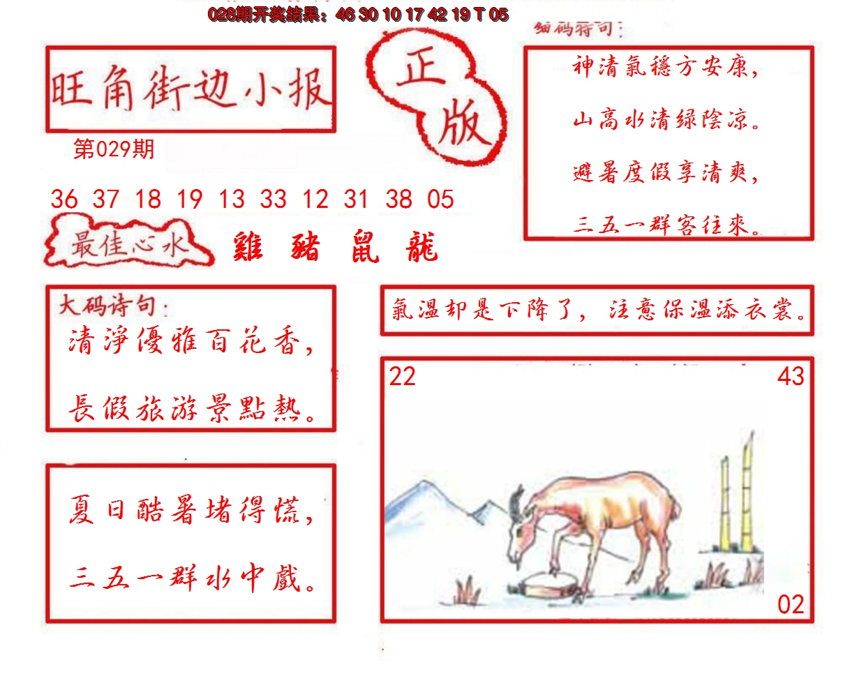 2025029期旺角街边小报