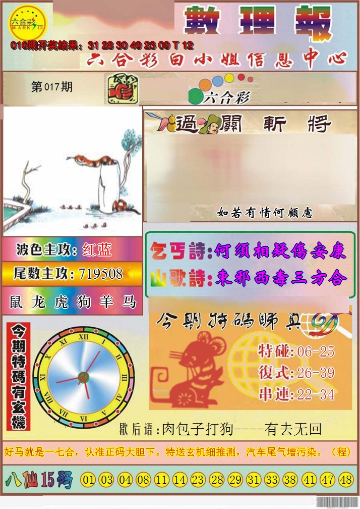2025017期九龙数理报