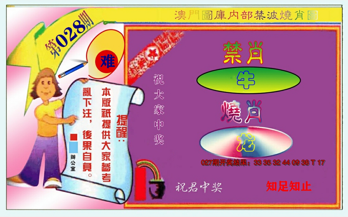 2025028期禁波烧肖图