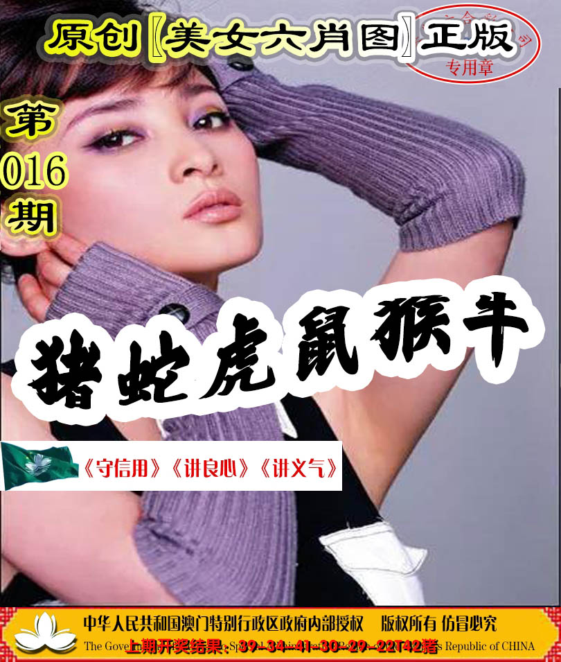 2025016期另版美女六肖图