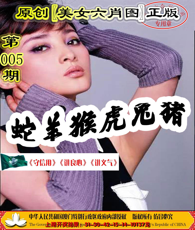 2025005期另版美女六肖图