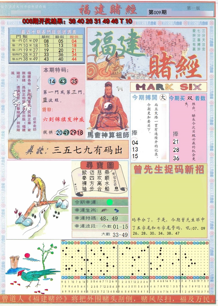 2025009期福建赌经A