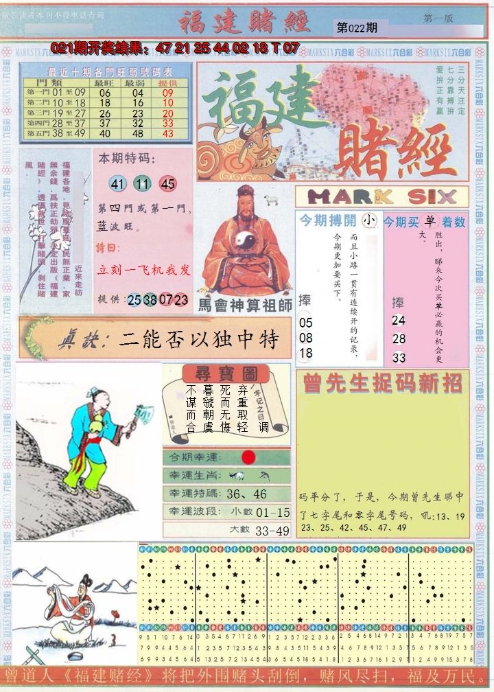 2025022期福建赌经A