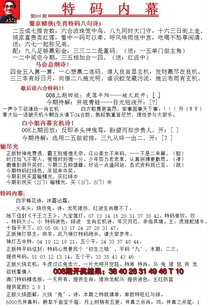 2025009期特码内幕A