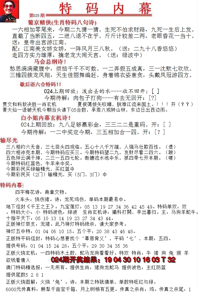 2025025期特码内幕A